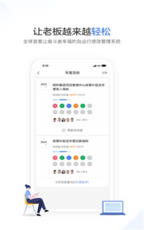 幸福绩效app客户端截图