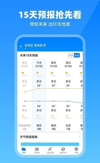 卫星云图天气预报软件