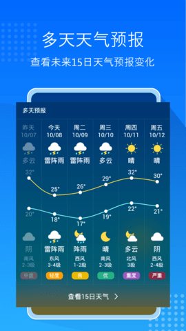 天气预报大字版最新版截图