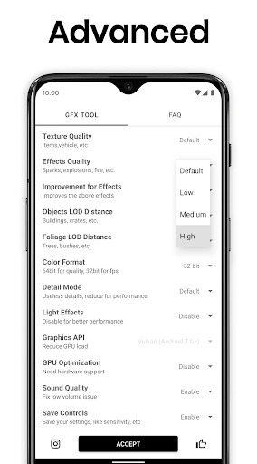 和平精英画质修改器gfxtool截图