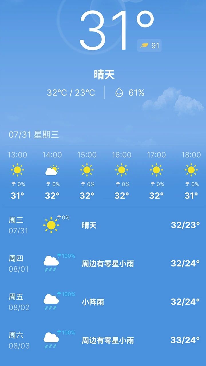 精灵天气预告app截图