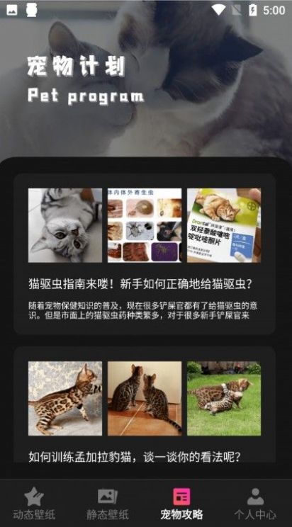 锁屏猫壁纸软件截图